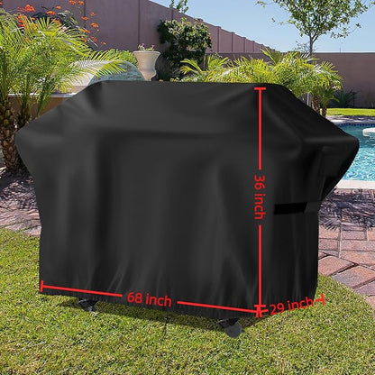 Flat Top Grill Cover for Nexgrill Daytona 4-Burner Propane Gas Griddle，Heavy Duty Waterproof Gas Griddle Cover for Member Mark Pro Series 5-Burner Gas Griddle, 68" W x 29" D x 36" H