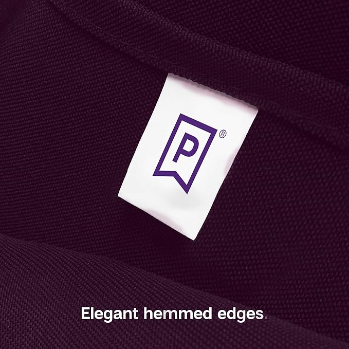 Gee Di Moda Rectangle Tablecloth - 90 x 132 Inch Eggplant Table Cloth for 6 Foot Tables with Floor-Length Drop - Heavy Duty Washable Fabric for Holiday Party, Dinner, Weddings & Baby Shower