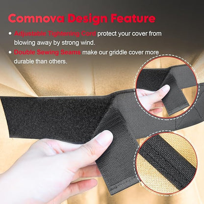 Comnova Grill Cover for Traeger Pro 22 & 575 Series - 600D Wood Pellet Smoker Cover for Traeger Heavy Duty & Waterproof, Premium Pellet BBQ Cover for Traeger Pro 22 / Pro 575, Z Grills 550B and More