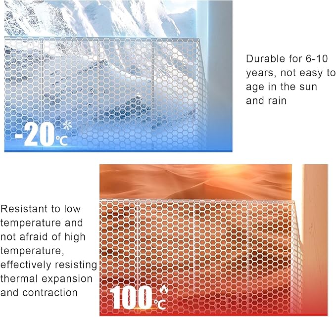 Plastic Wire Mesh Fence 39.3 Inches Wide Safety Fence Roll Balcony Protection Net Fencing Multi-Use Decorative Barrier for Chicken, Snow, Poultry, Patio, Garden, P(Size:1x30M - Mesh 1.8cm,Color:White)