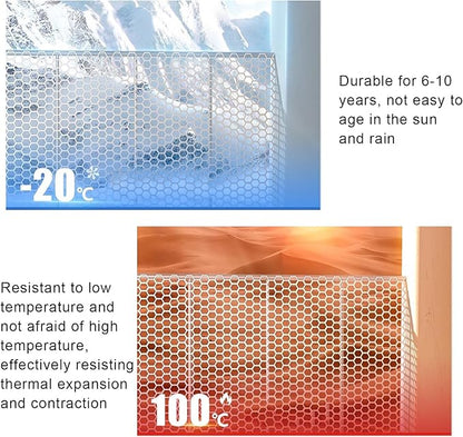 39.3″ x 32.8′ Chicken Mesh Fence Roll Versatile Plastic Fencing Netting Heavy Duty Balcony Protection Safety Mesh Easy Cut for Home Décor Gardening Poultry Barrier(Size:1x20M - Mesh 1.8cm,Color:White)