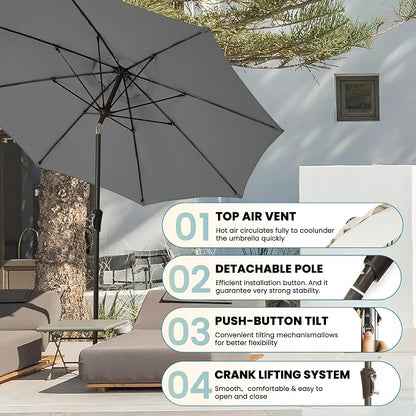 9 FT Outdoor Umbrella pool Umbrella - Image 6