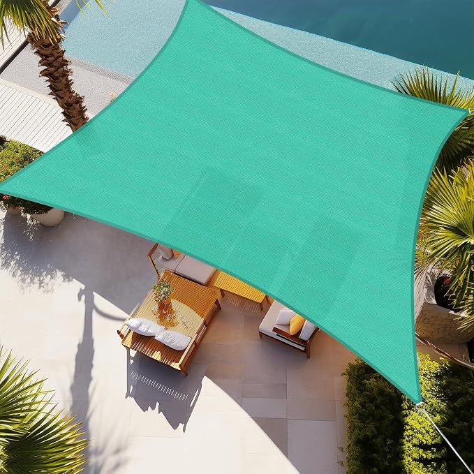 Shade&Beyond 6'x16' Sun Shade Sail Canopy Rectangle, UV Block Breathable Curved by ShadeBeyond