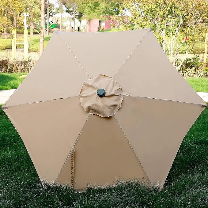7.5 ft Patio Umbrella, Yard Umbrella, Outdoor Market Umbrella - Image 4