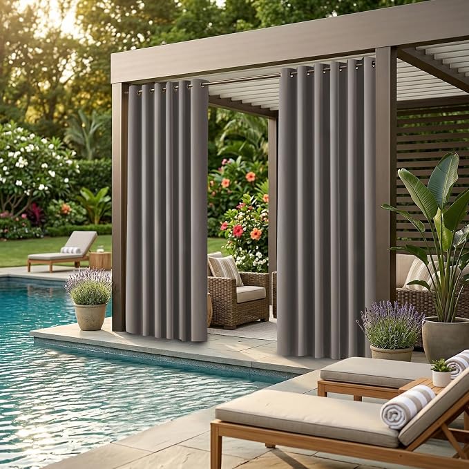 DIVA EN CAMINO DEC Outdoor Patio Curtain Waterproof Darkening Thermal Insulated - Image 2