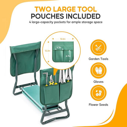 Simple Deluxe Garden Kneeler and Seat, Foldable Kneeling Stool - Image 3