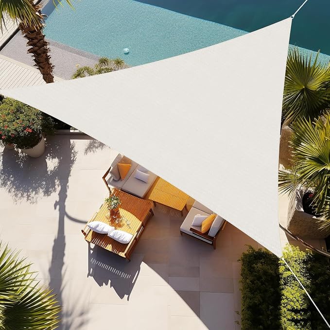 Shade&Beyond Custom Sun Shade Sail 9'x9'x9' Triangle Sun Sail Shades Patio UV by ShadeBeyond