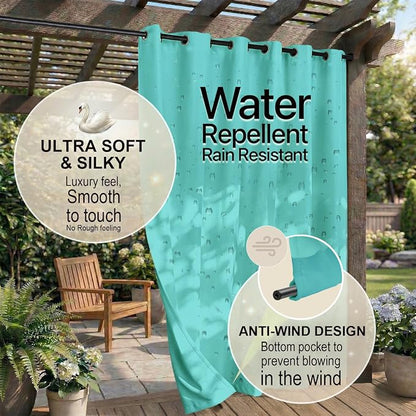 Outdoor Indoor Curtains W52 x L108 - Image 4