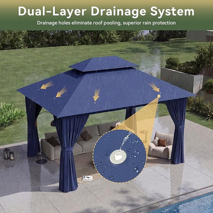 12'x10' Gazebo, Metal Frame Canopy - Image 7