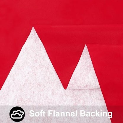 Smiry Rectangle Table Cloth 60x84 Inch, Waterproof Wipeable Vinyl Tablecloths Protector, Oil Spill Proof Plastic Table Cover for Dining, Banquet, Christmas and New Year Parties, Red