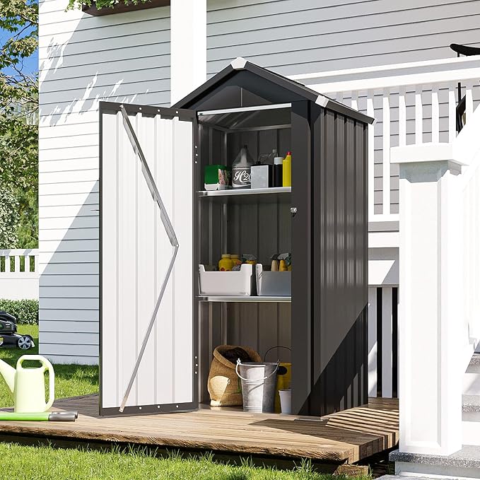 Aoxun Vertical Outdoor Storage Cabinet 2.5’x2’ - Image 9