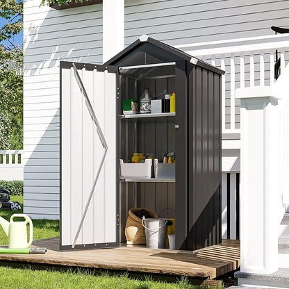 Aoxun Vertical Outdoor Storage Cabinet 2.5’x2’ - Image 9