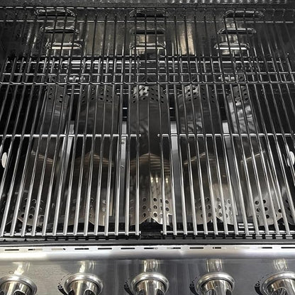 Replacement Grill Parts for Home Depot Nexgrill 5 Burner 720-0888A 720-0888 720-0888N 720-0888S,Cooking Grates & Heat Plates for Nexgrill 4 Burner 720-0830 720-0830HM 720-0830H,Stainless Steel