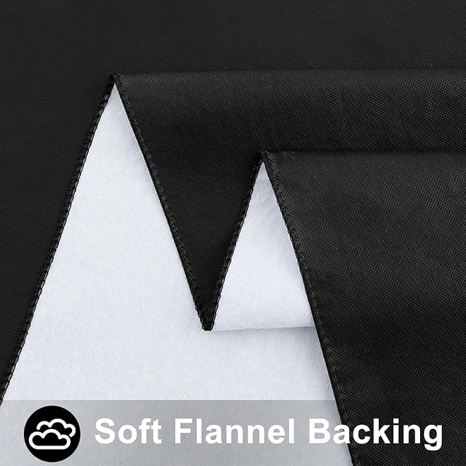 Smiry Round Table Cloth 60 Inch, Waterproof Wipeable Vinyl Tablecloths Protector, Oil Spill Proof Plastic Table Cover for Dining, Picnic, Camping, Outdoor, Black