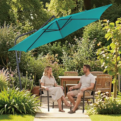 10FT Outdoor Offset Umbrella, Cantilever Patio Umbrella - Image 7