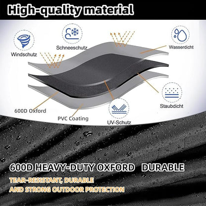 Fire Pit Cover for Ninja Fireside 360 -600D Oxford Heavy-Duty Waterproof and Dustproof Cover with Lift Handle, Double Drawstring Hem , All-Weather Protection Compatible with Ninja Fire Pit