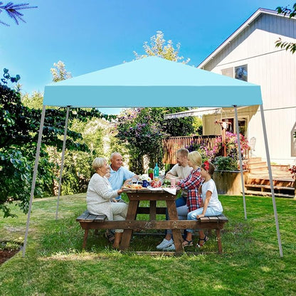 10x10FT Slant Leg Pop Up Canopy Tent, Portable Outdoor Shelter | 10x10FT Base - Image 4