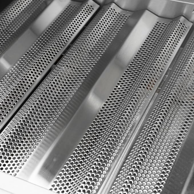 Hygrill 40-Inch Built In Grill, Stainless Steel 5-Burner Grill Head for Outdoor Kitchen, Liquid Propane