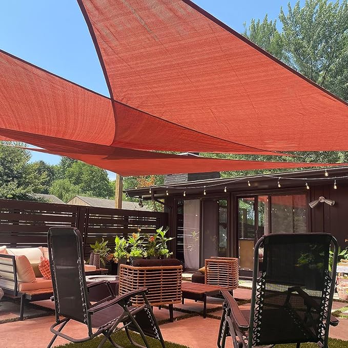 LOVE STORY 10' x 10' x 10' Triangle Sun Shade Sail by LOVESTORY