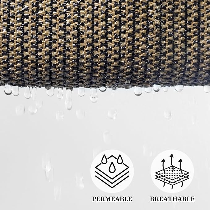 Shade&Beyond Custom Sun Shade Sail 15'x16'x21.9' Triangle Sun Sail Shades Patio - Image 3