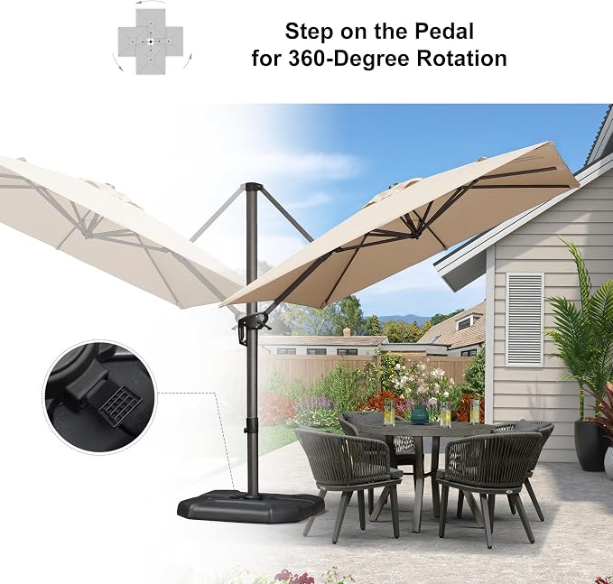 PURPLE LEAF Outdoor Umbrella - Image 9