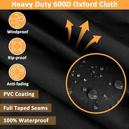 Grill Cover for Blackstone 22 Inch Griddle with Hood, Waterproof Grill Cover for Blackstone 2 Burner Tabletop Griddles, 600D Griddle Cover Replacement for 22 Tabletop Griddles with Hood