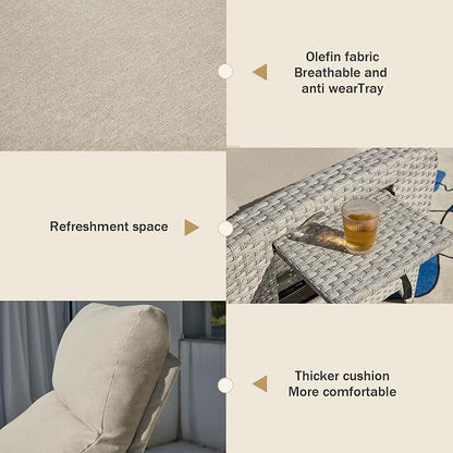 Upgraded Outdoor Recliner Chair, Reclining Patio Chairs - Image 5