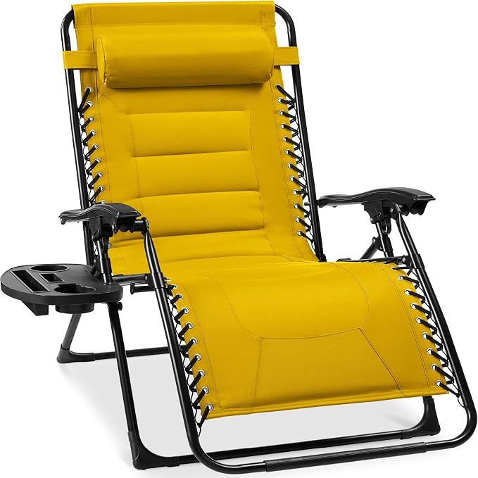 Best Choice Products Oversized Padded Zero Gravity Chair, Folding Outdoor Patio by Unknown