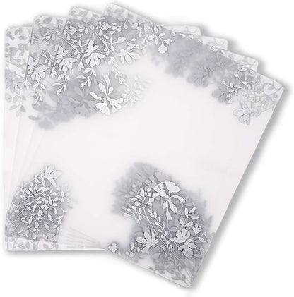 MODERN-TWIST Jardin Print Placemat-100% Plastic Free Silicone Tabletop, Dining, Decoration, Modern Design, Silver