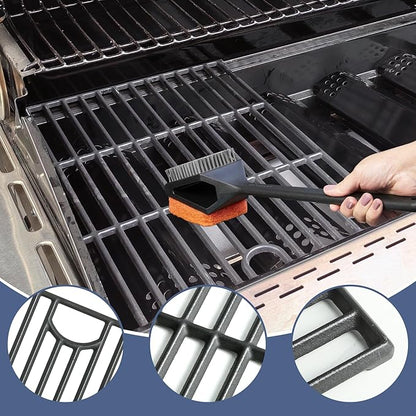 Grill Parts for Nexgrill replacement parts 5 Burner 720-0888 720-0888N 720-0888A,Cast Iron Cooking Grate,Heat Shield,Burner Kit for Nexgrill replacement parts 4 Burner 720-0830 720-0830H Grill Grates