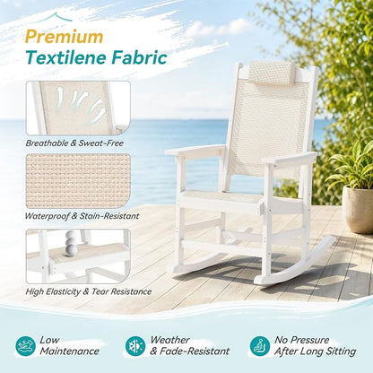Outdoor Rocking Chair Set of 2 - Image 5