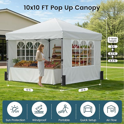 Raynesys 10x10ft Pop Up Canopy Tent - Image 2