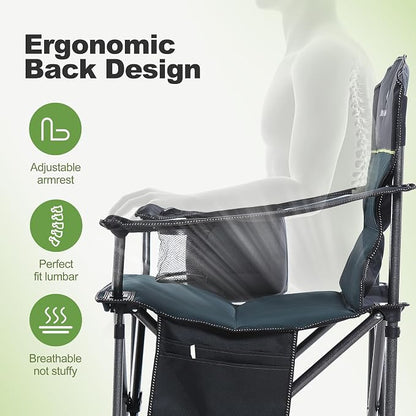 LET'S CAMP Oversized Folding Camping Chair Portable Outdoor Heavy Duty | - Image 8