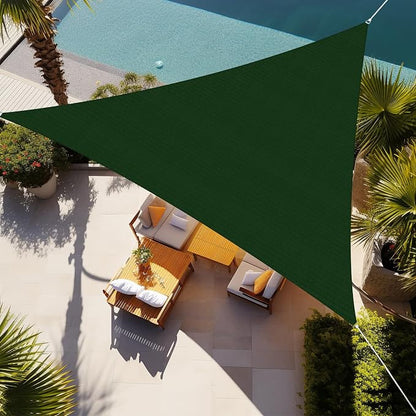 Shade&Beyond Custom Sun Shade Sail 14'x17'x22' Triangle Sun Sail Shades Patio by ShadeBeyond