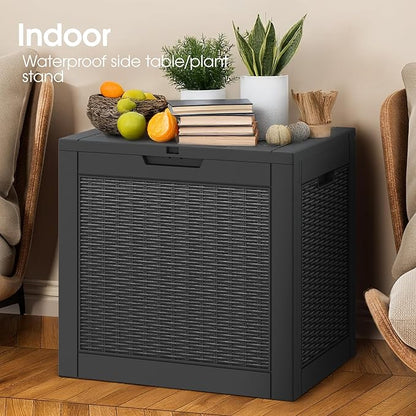 29 Gallon Outdoor Storage Box, Resin Deck Boxes Indoor and outdoor, Waterproof - Image 6
