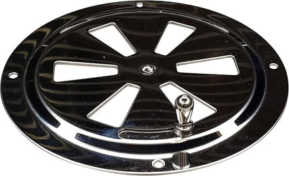 4" BBQ Smoker Air Vent (Stainless Steel) - Pinwheel Grill Damper For Increased Airflow