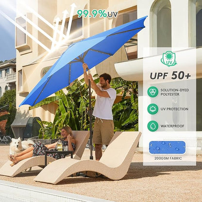 JEAREY 9FT Outdoor Patio Umbrella - Image 5