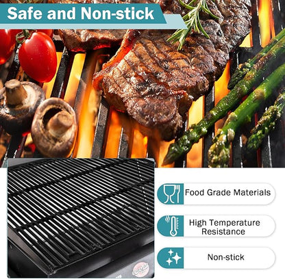 Criditpid Grill Replacement Parts for Chargriller 5050, 5650, 3001, 5072, 3008, Grill Grates, Heat Plate Tent, Burners, Hanger Bracket, Igniter and Warming Rack for Char Griller 5650 Replacement Parts