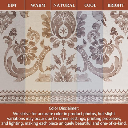 Maison d' Hermine Table Cloth Round Table 100% Cotton 63 Inches Fall Tablecloth Reusable Everyday Use for Thanksgiving Christmas Decorations Dining Farmhouse Party (Allure)