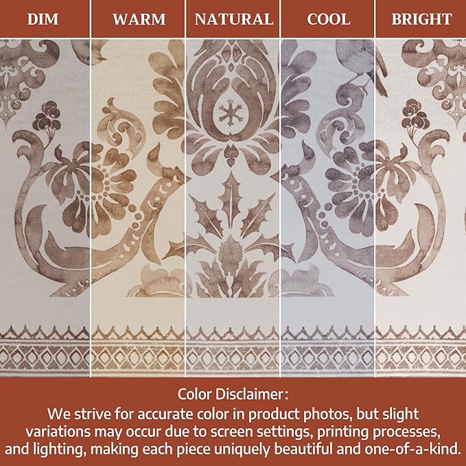Maison d' Hermine Table Cloth Rectangle Table 100% Cotton 60 x 120 Inches Fall Tablecloth Reusable Everyday Use for Thanksgiving Christmas Decorations Dining Farmhouse Party (Allure)