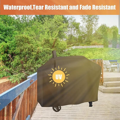 Grill Griddle Cover for Royal Gourmet 24-Inch Charcoal Grill CD1824EH-SC, Portable Gas BBQ Covers, Waterproof Outdoor Propane Grills Cover-22 D x 49" W x 41" H