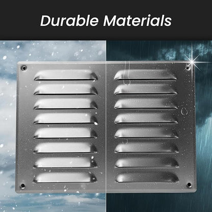 Repa Market 10" x 7.5" Inch (Outer Dimensions) Aluminium Air Vent Cover - Steel Return Air Grilles - for Ceiling and Sidewall - HVAC - with Protection Screen (10.24" x 7.48" Inch)