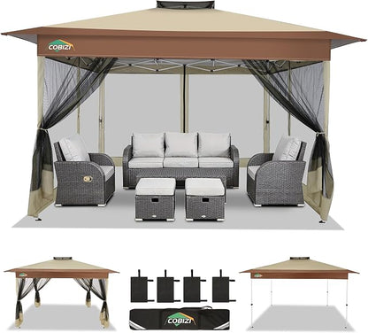 COBIZI 13x13 FT Pop up Gazebo on Clearance by COBIZI