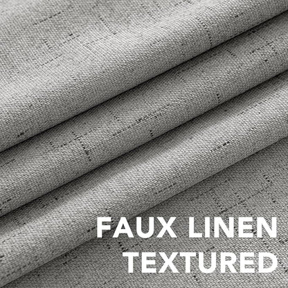 H.VERSAILTEX Linen Curtains 100% Blackout Curtains - Image 4
