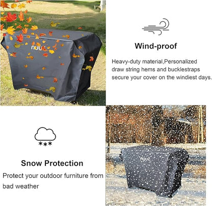 NUUK 20IN x 42IN Waterproof Outdoor Cooking Station Cover for Kitchen Prep Island, Heavy Duty UV Resistant BBQ Grill Table Covers for Pizza Oven Cart