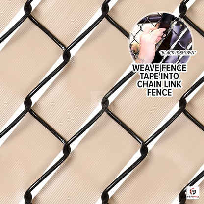 Chain Link Fence Privacy Tape (Desert Tan)