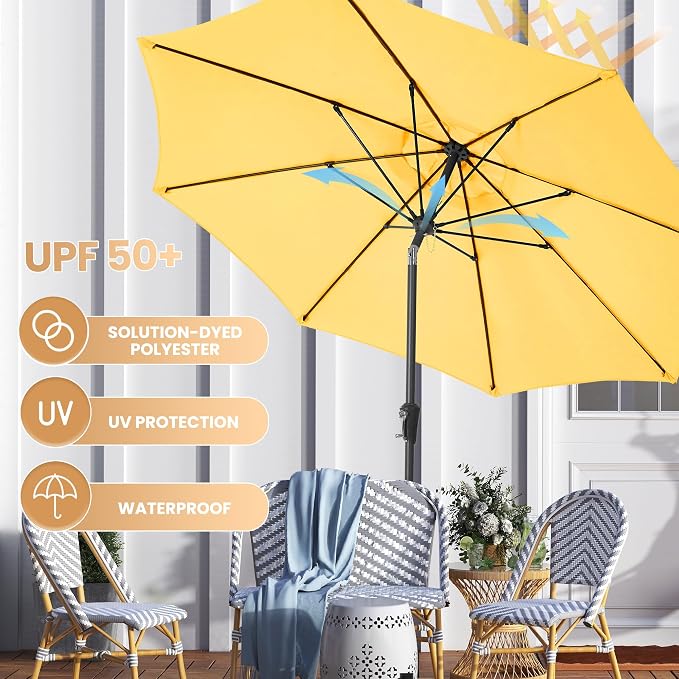 Ayge Patio Umbrella 9FT Outdoor Umbrella Patio - Image 5