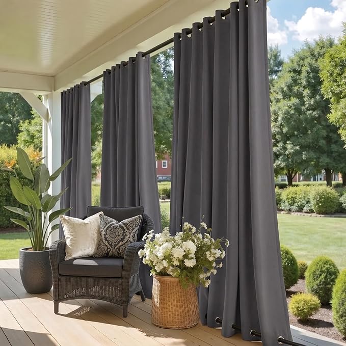 NICETOWN Outdoor Curtain Waterproof Extra Long 108" by NICETOWN