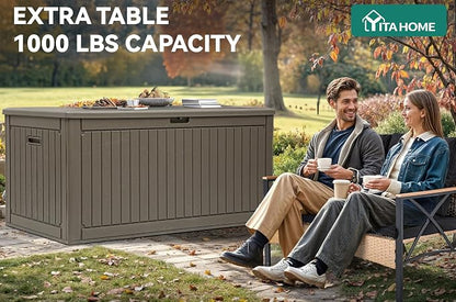 YITAHOME 320 Gallon Double-Wall Deck Box - Image 3