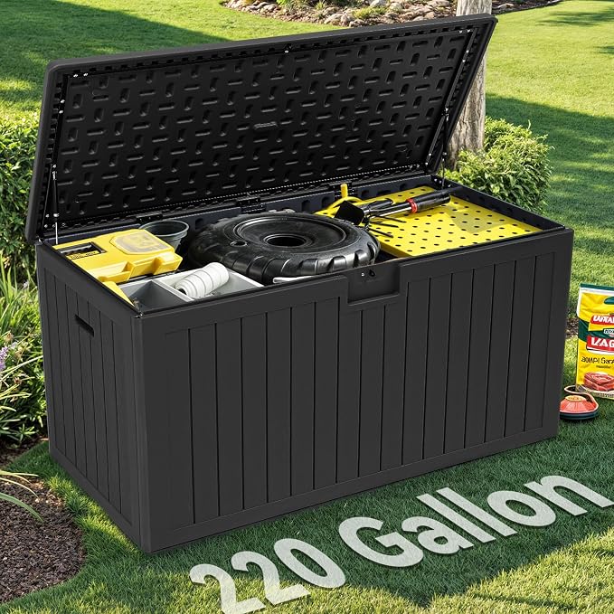 YITAHOME 220 Gallon Double-Wall Deck Box by YITAHOME